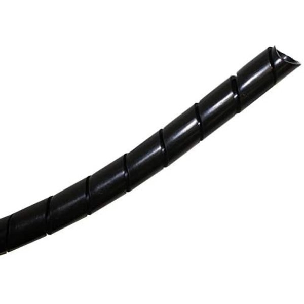 Kable Kontrol Kable Kontrol® Vortex® Spiral Wrap Tubing - 1" Inside Diameter - 100 Ft Roll - Black Polyethylene SPW-1000SP-BLACK
